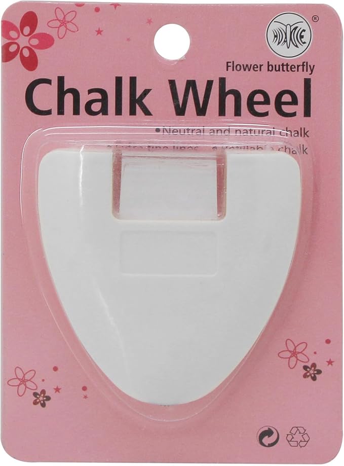 YEQIN Chalk Wheel Fabric Marker Tailor's Chalk DIY Sewing Parts (White)