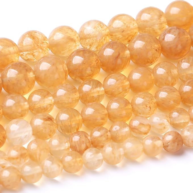 32PCS 10MM Tea Watermenlon Stone Beads Energy Healing Beads for DIY Jewelry Bracelet Necklace Making for Jewelry Making 15Inch