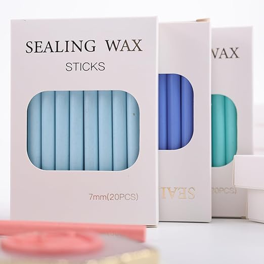 Copper Wax Seal Sticks, ONWINPOR 20pcs Glue Gun Wax Sealing Sticks for Waxs Seal Stamp, Wedding Invitations, Envelope Letter Sealing (20, Copper)