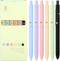 Ddaowanx Colorful Gel Pens, 0.5mm Fine Point Retractable, Cute Pens with Colored Writing and Sketching, Nursing School Essentials,School Supplies, Gifts for Nurse (24Pcs-Aesthetic Colors)