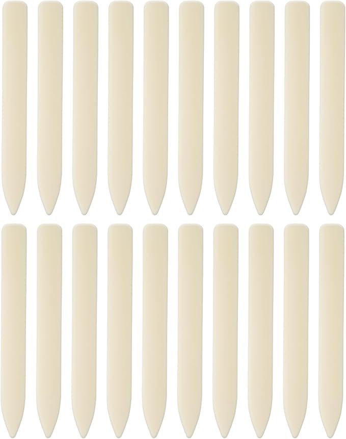 UCEC 20 Pack Premium Bone Folder Tool, Plastic Bone Folder Crafts Scoring Folding Creasing Paper Crafting Supplies Scrapbooking Tool for Paper Leathercrafts Bookbinding & DIY Card Making