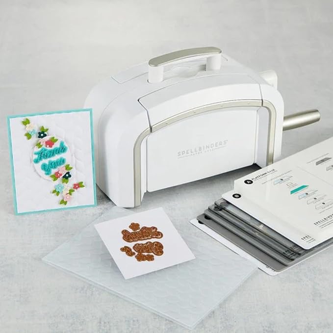 Spellbinders Platinum Die Cutting and Embossing Machine (6 Inch Platform (Machine, Die and Cardstock))