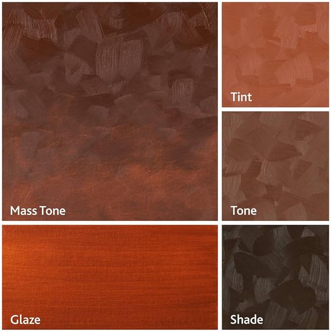 Tusc & Pine Artist Oil Paint - Burnt Sienna, 40 ml, Non-Yellowing, Rich & Creamy Consistency, Maximum Pigment Load, Small Batch Milled Oil Paints Made in the USA for Professional Artists