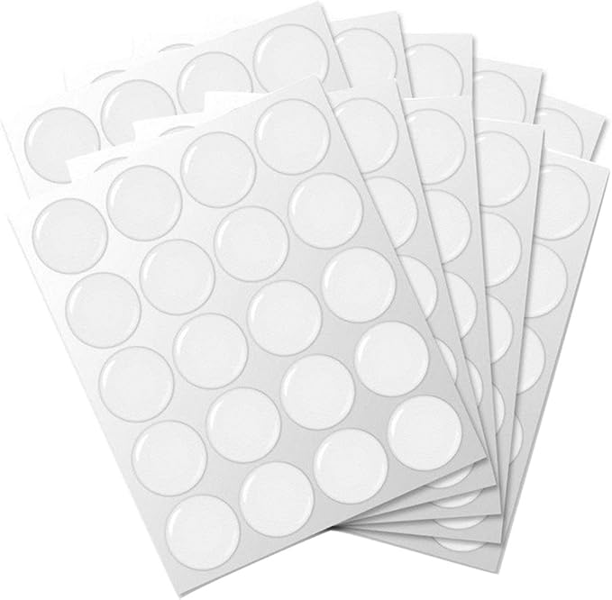 200-Piece Epoxy Resin Dome Stickers – Self-Adhesive Dots for DIY Crafts, Bottle Caps, Hair Bows, Scrapbooks, Jewelry & Pendants,1-Inch,Clear