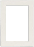 8.5x11 Mat Bevel Cut for 7x9 Photos - Acid Free Oyster Shell White Precut Matboard With Backing Board and Crystal Clear, Self Seal Photo Mat Bag - For Pictures, Photos, Framing - 4-ply Thickness
