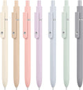 Vanhench 7Pcs 0.5mm Black Ink Gel Pens Quick Dry with Soft Silicone Touch Barrel & Fidget Stress Ball, Multifunction Writing, Fine Point Smooth Writing Pens, Nurse School Supplies