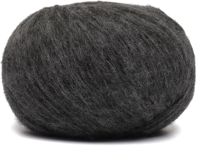 Pullu - Baby Alpaca Merino Wool Yarn Set of 3 Skeins (150 Grams) Worsted Weight - Sourced Directly from Peru - Heavenly Soft and Perfect for Knitting and Crocheting (Gray)