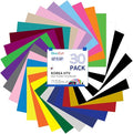 QuuCut HTV Heat Transfer Vinyl Bundle: 30 Pack 12" x 10" Sheets, 26 Assorted Full Matte Colors HTV Vinyl for T-Shirts, Iron on Vinyl for Cricut & Silhouette - Easy to Cut & Weed