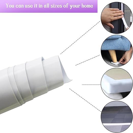 Closed Cell Neoprene Foam Rubber Sheet with Adhesive - 81 x 12 x 1/16 Inch Multi-Function Insulation, Soundproofing, and Weatherproof Foam Padding Easy Cut DIY, White