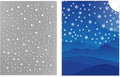 Starry Night Background Metal Cutting Dies,Stars Embossed Etching Stencil,for DIY Scrapbooking Card Making Party Decorations Kids' Craft Projects Journal Embellishments Stamp Craft Photo Album ban