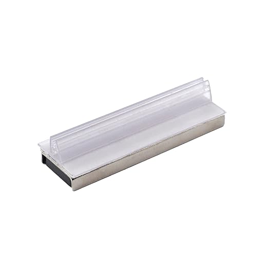 Master Magnetics Magnetic Sign Holder Pack - Magnetic Sign Holders for Door Frames, Metal Shelves, Whiteboards - Powerful Magnet - Retail EZ Grip Holder - 3" L x 1" W x 0.75" H - 25-Pack