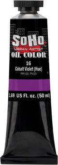 Soho Urban Artist Oil Paint - Cobalt Violet Hue, 50 ml Tube - Best Valued Oil Colors for Painting, Excellent Pigment Load