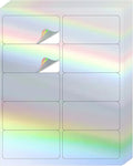 STARLIBOO Shipping Labels Stickers, 2"×4" Printable Holographic Mailing Labels for Laser/Inkjet Printing- Matte, Permanent Adhesive Sticker (Holographic Silver)