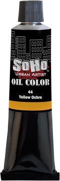 Soho Urban Artist Oil Paint - Yellow Ochre, 170 ml Tube - Best Valued Oil Colors for Painting, Excellent Pigment Load