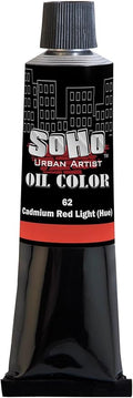 Soho Urban Artist Oil Paint - Cadmium Red Light Hue, 170 ml Tube - Best Valued Oil Colors for Painting, Excellent Pigment Load