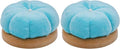 Uxney Pin Cushion,Wooden Sewing Pin Cushion Pincushion Needle Cushion for Sewing Quilting Needlework DIY Crafts(Moon Green,2 PCS)