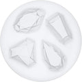 Mini Gems Silicone Mold for Cake Decorating, Crafting, Polymer Clay, Resin Epoxy 4-Cavity
