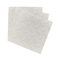 EAGLE 1: 12" x 12" 26 Gauge Sheet Metal Squares (3 Pack Per Order, Multiple Colors) Great for Arts, Crafts, DIY Home or Work Projects (18" X 18", White Diamond Plate)