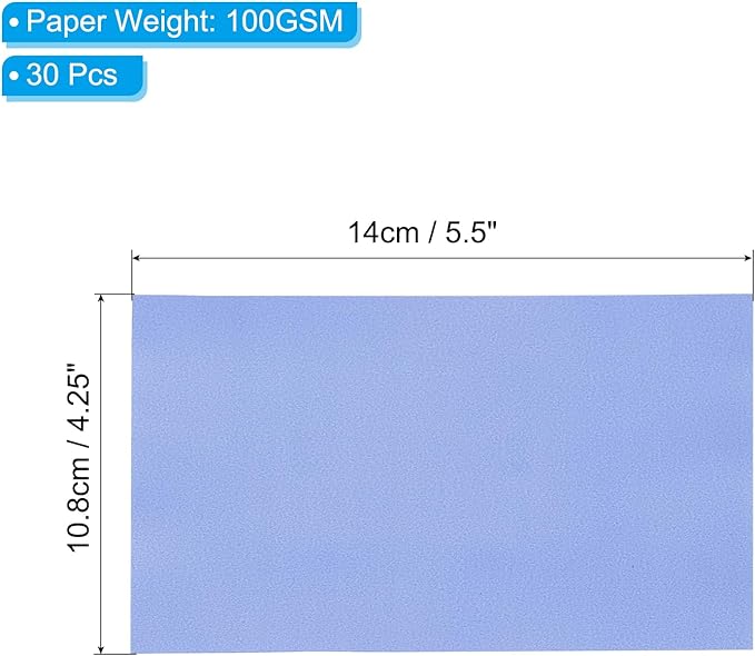 PATIKIL 30 Sheets Vellum Paper 4.25x5.5, Vellum Paper Printable Translucent Paper 100GSM Colored for Invitations Laser Inkjet Printing Card Making Crafting Wedding Tracing, Navy Blue