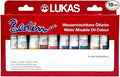 Lukas Berlin Pro Artists Water Mixable Oil Paint Set of 10 (20mL) Selection Set of 10-20 ml Tubes, Water Soluble, Lightfast Pigments, Quick Drying, Easy Clean-Up, Eco-Friendly, Professional Quality