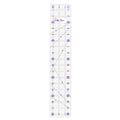 The Quilted Bear Quilting Rulers - Transparent Acrylic Non Slip Quilting, Patchwork & Sewing Ruler with Clear Black Lines & 30, 45 & 60 Degree Angles (3.5" x 18.5")