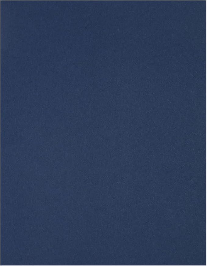 PA Paper Accents Stash Builder Cardstock 8.5" x 11" Chambray, 65lb Colored cardstock Paper for Card Making, Scrapbooking, Printing, Quilling and Crafts, 25 Piece Pack