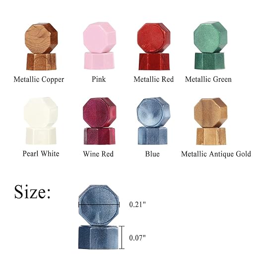 Yoption 360 Pcs Purplish Red Sealing Wax Beads Set for Wax Seal Stamp with Candles and Melting Spoon