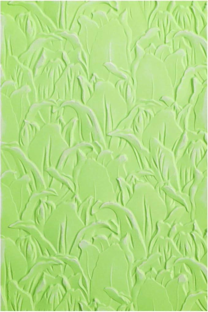 BAOFALI 3D Embossing Folder for Card Making, Leaves Plastic Texture Fades Embossing Folder Template for Scrapbooking and Other Paper Craft Album Stamps DIY Decoration 6.3" L x 4.5" W