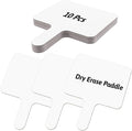10 Pcs Dry Erase Answer Paddles 10x8 Inch Handheld White Boards Mini Double Sided Dry Erase Signs Small Auction Paddles for Students Teachers Office Classroom Meeting Voting Family Games Party