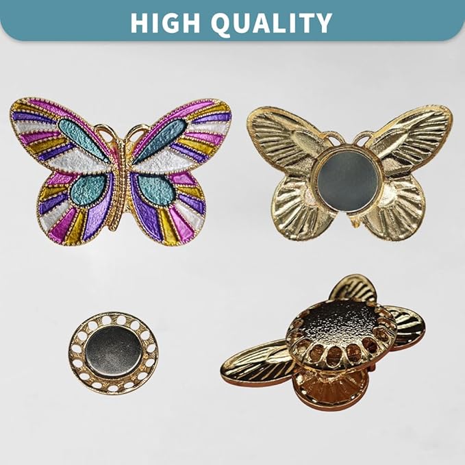 Magnetic Needle Minder Magnet Embroidery Accessories and Supplies Embroidery Needle Holder Cross Stitch Holder Needlework Supplies (Cardinal) (Butterfly)