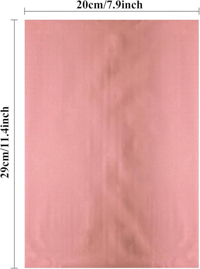 Briartw 20x29cm Hot Foil Paper 50 Sheets Pack Toner Reactive Foil Hot Stamping Foil Paper by Laser Printer and Laminator for Scrapbooking Craft Cardmaking DIY Album (Pink, 50 Sheets)