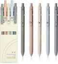 Gel Pens, 5 Pcs 0.5mm Fine Point Smooth Writing Japanese Cute High-End Series Black Ink Pens for Journaling Note Taking, School Office Supplies for Women Men (5 Pcs Morandi)