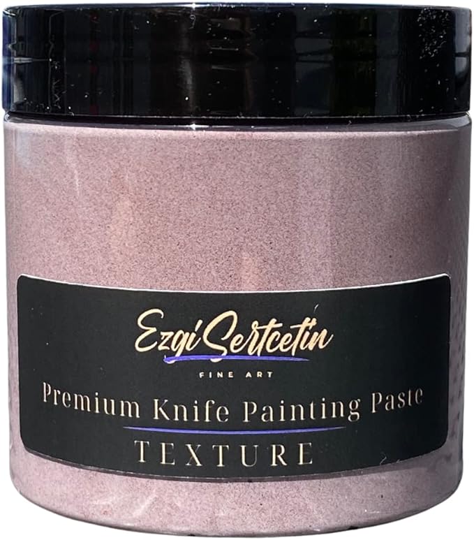 Premium Palette Knife Painting Paste|Texture Paste|Authentic Bright Colors|Ready to Use|Easy to Apply| 6oz (Pastel Mulberry)