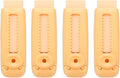 PATIKIL 4 Pack Erasers, Sliding Retractable Eraser Push Pull Cute Pencil Erasers Soft Large Easy to Clean with Plastic Sleeve for Sketching Drawing Artists Teacher Pencils, Orange
