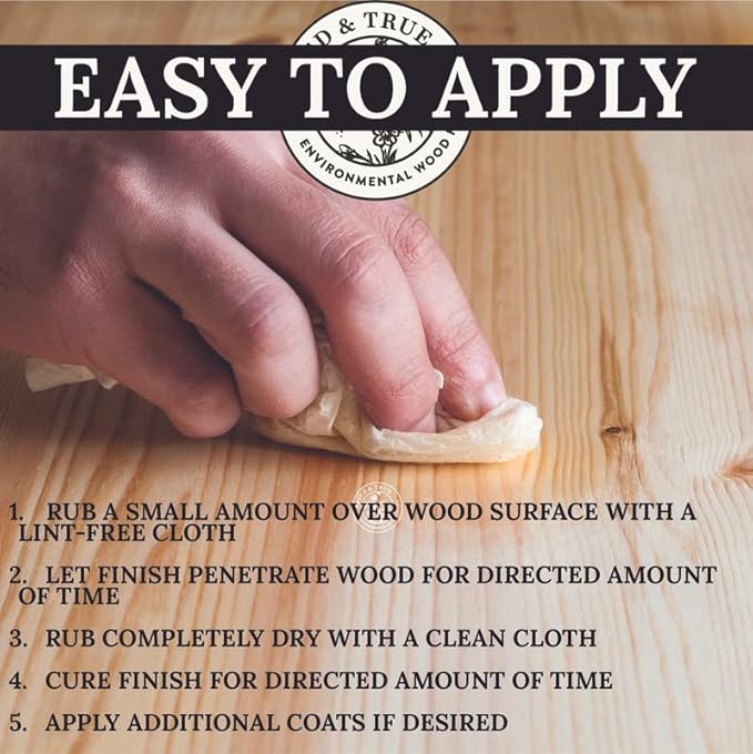 Tried & True Superior Varnish Oil Wood Finish, Pint - Natural Pine Resin & Linseed Oil, Ideal for Interior Furniture, Tables, Countertops - Non-Toxic, Scratch Resistant & Durable