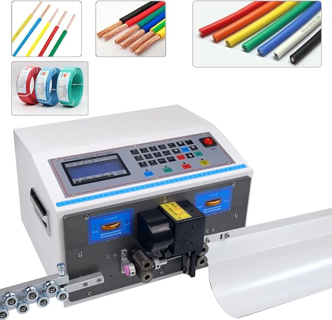 Automatic Wire Stripping Machine for 32-12AWG Copper Wires, Electronic wire cutting machine Computer stripping machine