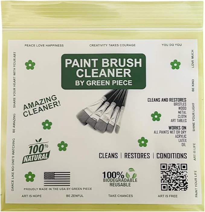 Green Piece® Paint Brush (Pack of 3 Paint Brush Cleaner)