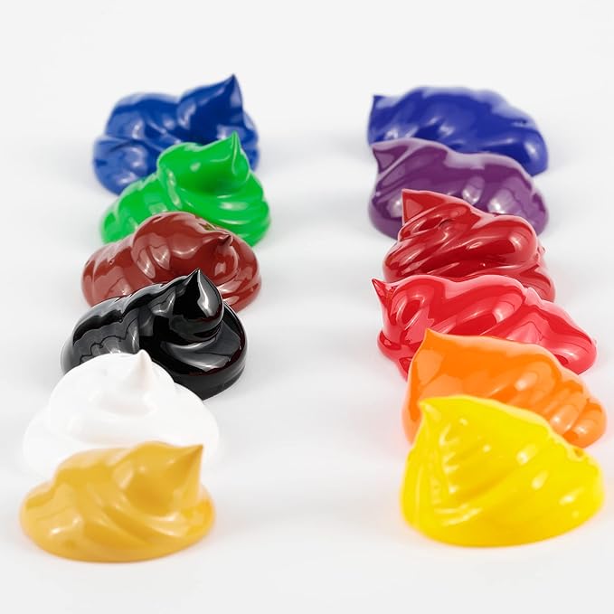 Creative Inspirations Acrylic Paint - Vermillion - 500 mL Bottle - Smooth & Creamy Consistency, Vibrant Pigmentation, Great Coverage for Artists - Clean Up with Soap & Water