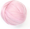 Colored Natural Wool roving, 8 OZ. Best Wool for Needle Felting, Wet Felting, handcrafts and Spinning. (Baby Pink)