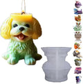 Animal Resin Molds Silicone 3D Cute Teddy Dog Epoxy Resin Plaster Candle Holder Wax Molds for Candle Making, Art Crafts DIY Unique Display Home Decor