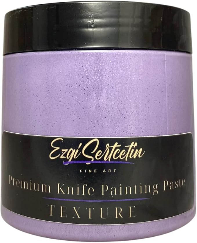 Premium Palette Knife Painting Paste|Texture Paste|Authentic Bright Colors|Ready to Use|Easy to Apply| 6oz (Thumbelina Lilac)