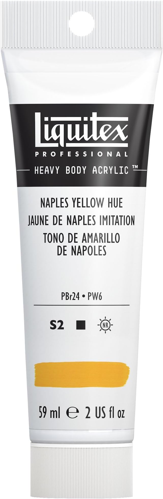 Liquitex Professional Heavy Body Acrylic Paint, 2-oz (59ml) Tube, Naples Yellow Hue