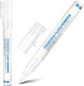 2 Pcs Masking Fluid Pen for Watercolor Painting, Capacity with Applicator Tip, Masking Fluid Marker for Various Art Projects Watercolor Ink(White,3mm)