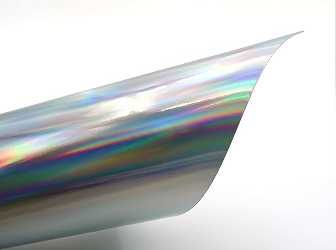TGXRZX Metallic Cardstock Paper,holographic cardstock,Size 8 "x 11" (250gsm),15PCS,Mirror Finish Gold Foil Board for Crafting,Invitations,and Decorations,Die Cut and Plotter,Card Making(Laser silver)