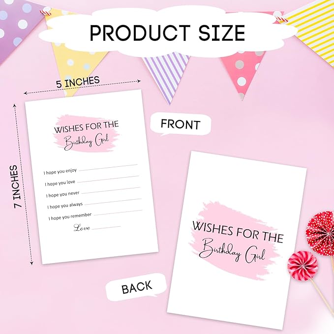 Birthday Party Game - Birthday Party Activity Favor, Set of 20 Games Cards, Birthday Supplies, Activity, Decorations -B01