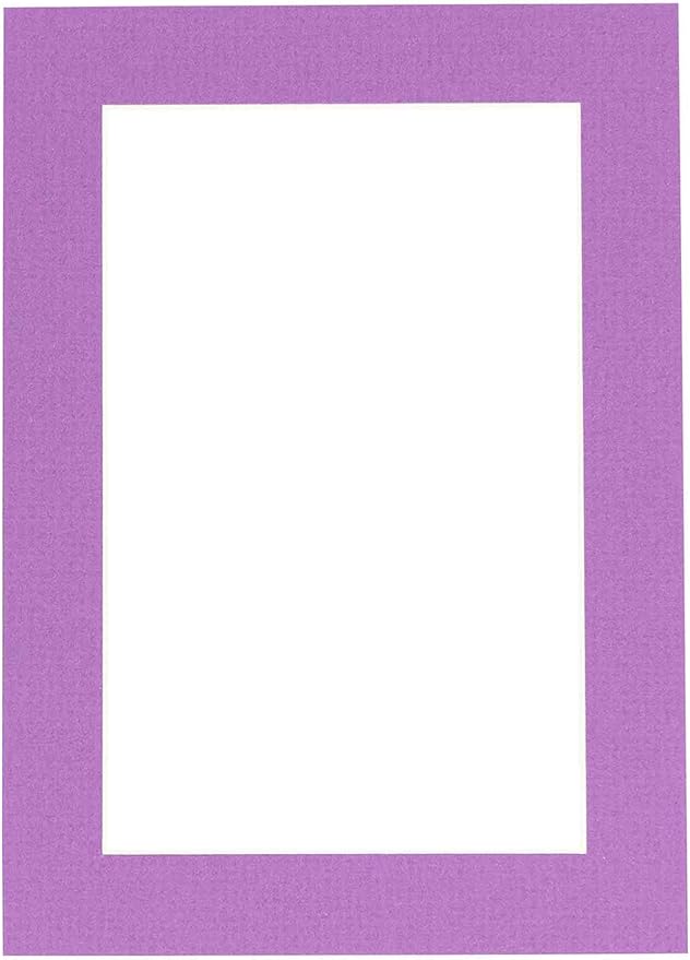 5.5x8.5 Mat for 8.5x11 Frame - Precut Mat Board Acid-Free Dark Purple 5.5x8.5 Photo Matte For a 8.5x11 Picture Frame, Premium Matboard for Family Photos, Show Kits, Art, Picture Framing, Pack of 1 Mat