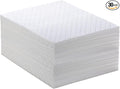 Spill Absorbent Pads 15" x 20" Heavyweight Oil Absorbing Mats,White Absorbing Heavy Weight Oil-Only Absorbent Mat Pad (30PCS)