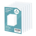 Egofine Plexiglass Sheets Acrylic Sheets 6 Pack of 8x10’’ 0.04 Thick Clear Plastic Cast Transparent Plexi Glass for Crafting Projects, Replacement Picture Frame Glass, DIY Display, Easy to Cut