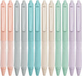 Linbsunne Ballpoint Pens Medium Point 1mm Black Pen with Super Soft Grip Ball Point Pen for Men Women Retractable Pens (12-pack)