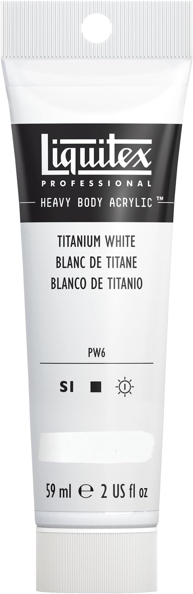 Liquitex Professional Heavy Body Acrylic Paint, 2-oz (59ml) Tube, Titanium White